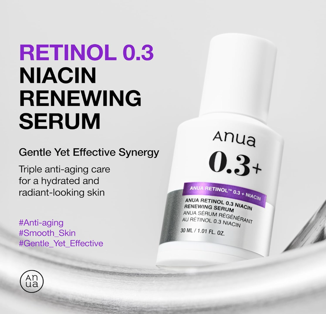 ANUA Retinol 0.3 Niacin Renewing Serum, For Anti-Aging - Image 4