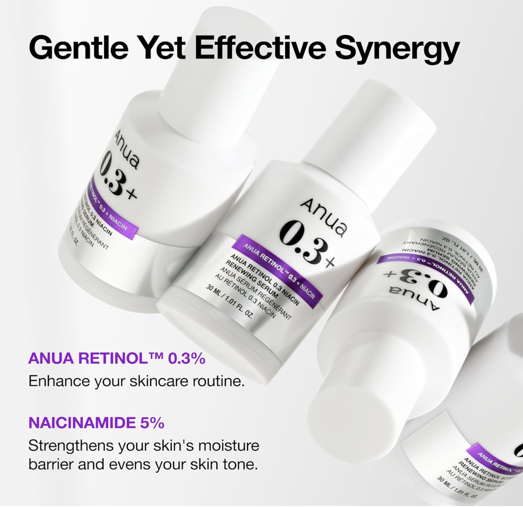 ANUA Retinol 0.3 Niacin Renewing Serum, For Anti-Aging - Image 3