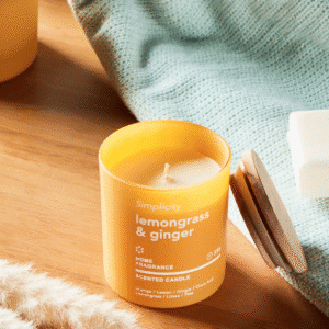 Simplicity Lemongrass & Ginger Scented Jar Candle