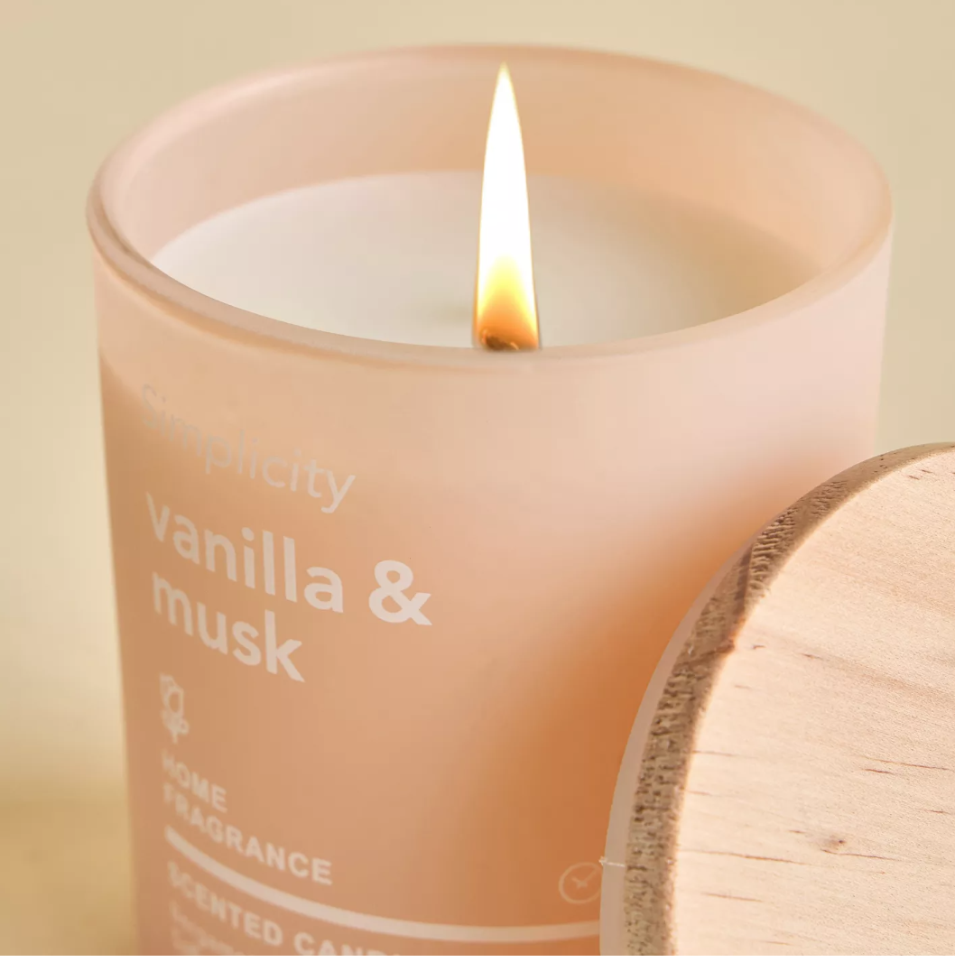 Simplicity Vanilla and Musk Scented Jar Candle - 35 h - Image 3